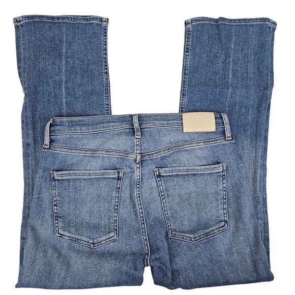 Womens 28 Wide Leg Hippie Boho Cottagecore Whimsigoth Flared Light Wash Jeans - Picture 3 of 14